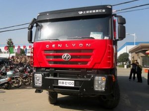 Diseño profesional 380hp Genlyon Tractor Head Truck Nueva condición Euro 2 Diesel Fuel <span class=keywords><strong>6x2</strong></span> Drive Right Air Suspension Weichai - Product Image 2