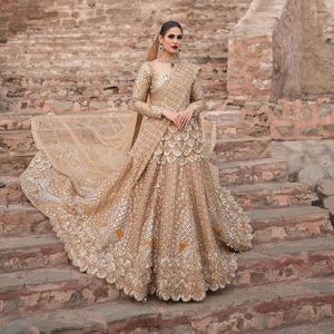 ELEGANT HEAVY-BRIDAL BLOUSE,LEHENGA & TWO <b>DUPATTA</b> DRESS WITH DAZZLING DABKA,STONE,PEARLS,RESHAM EMBROIDERY WORK for WEDDING=2024 - Product Image 1
