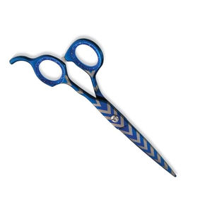 Tijeras de hoja recta de acero inoxidable de la mejor calidad para salones de belleza Revestimiento de color de papel con punta afilada - Product Image 5