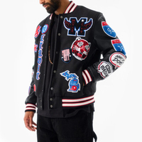Nouveau design de veste Letterman de qualité supérieure veste Letterman à manches longues pour hommes avec votre logo veste de baseball pour hommes