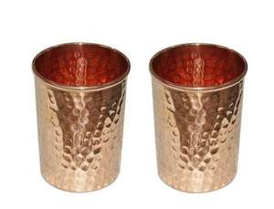 Pure Copper <b>Glass</b> for Kitchen Copper Tumbler for Water Copper Water Tumbler Cup for Drinking Water. - Product Image 2