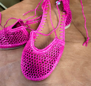 Pantuflas de Mujer Cómodas Rafia Hechas a Mano - Product Image 2