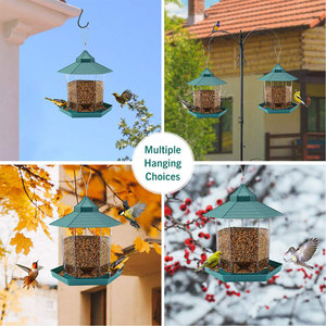 Vente en gros d'aliments suspendus de haute qualité pour colibri mangeoire à oiseaux suspendue à l'extérieur détachable en acrylique pour oiseaux sauvages - Product Image 6