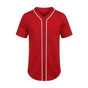 Camiseta de Béisbol Unisex Personalizada 100% Poliéster de Secado Rápido, Ropa Deportiva de Softbol Transpirable, Diseño Liso, Colores Personalizados, Cuello Redondo para Adultos - Product Image 5
