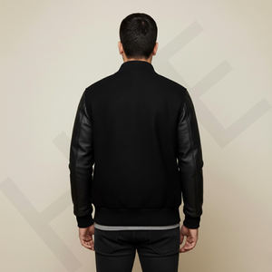 Chaqueta Universitaria para Hombre, Chaqueta de Mezcla de Lana - Product Image 5