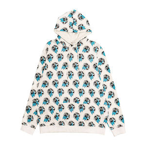 Sweat à capuche épais brodé à impression personnalisée Sweat à capuche homme en molleton de coton surdimensionné - Product Image 1