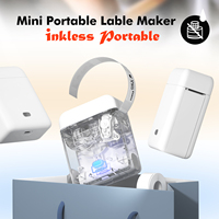 Impresora de Etiquetas Térmicas de 0.5" para Uso Doméstico, Máquina de Etiquetas DIY, Impresora Térmica Directa de Tamaño Personalizado para Etiquetas de Regalo, Direcciones y Paquetes