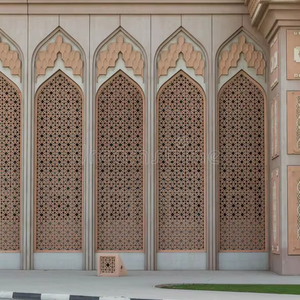 Panneaux muraux décoratifs en marbre sculpté - Panneaux muraux extérieurs modernes hautement polis, découpés par CNC, designs HAYAT INDUSTRIES - Product Image 4