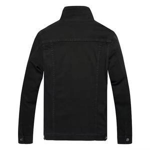 Veste en jean enduite de haute qualité 2023 avec logo personnalisé veste en jean cirée noire pour hommes - Product Image 2