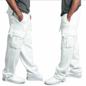 Meilleurs fabricants de vêtements, pantalons de survêtement décontractés en polyester à poches latérales à rabat, respirants, à séchage rapide, avec cordon de serrage pour hommes - Product Image 6