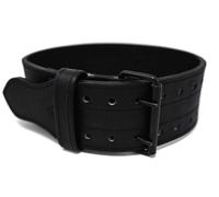 Acheter Cuir de vachette véritable Super qualité Double Prong Bodybuilding Ceinture d'entraînement Haltérophilie Soutien dorsal