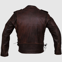 Veste en cuir et toile pour motard, marron foncé, style classique universitaire, bomber respirant, coupe-vent, anti-UV, hiver, couleur personnalisée