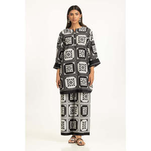 ชุดเซ็ตผ้าแคมบริคพิมพ์ลายเครป รุ่น IPST-44838 ชุดลำลอง 2 ชิ้น กางเกงขาสั้น แขนสามส่วน สำหรับฤดูใบไม้ผลิ/ฤดูร้อน มีไซส์ XS XXS - Product Image 6