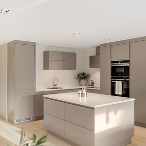 Timeless Lustroso Uso pesado Resistente Apartamento de ingeniería residencial Piedra de cuarzo artificial Cocina Encimera Isla - Product Image 1