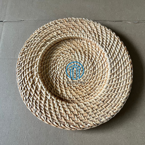 Ecofriendly Handmade <b>Round</b> Rattan <b>Placemats</b> for Wedding Party Table Chargers Plates - Product Image 1