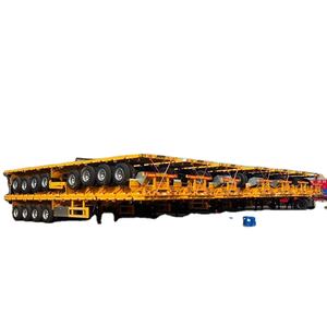 Semirremolque de Plataforma Plana de Acero Usado de 2, 3 y 4 Ejes, para Contenedores de 20, 40 y 45 Pies, Capacidad de 80 Toneladas - Product Image 3