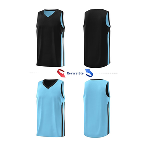Uniforme deportivo de verano, pantalones cortos de baloncesto de poliéster 100%, tendencia, la última camiseta de baloncesto Reversible personalizada para hombres - Product Image 2