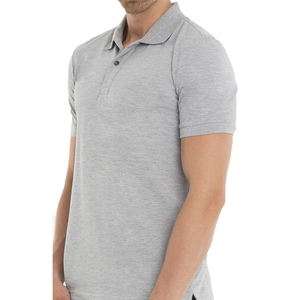 Los más vendidos de los hombres de verano Casual Sports Fitness para polos que absorbe la humedad liso en blanco patrón sólido ropa informal - Product Image 2