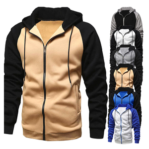 Sweat à capuche de style décontracté pour hommes à la mode américaine dernière conception de fermeture éclair complète avec motif imprimé à manches longues matériau polaire de haute qualité - Product Image 5