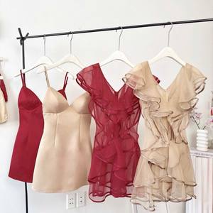 แฟชั่นฤดูร้อนชุดมินิเดรสตาข่ายระบายสำหรับผู้หญิงชุดค็อกเทล - Product Image 5