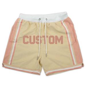 Logo personnalisé broderie vintage shorts pour hommes en gros pas cher prix nouveau design sublimation côté rayé décontracté jogging shorts pour hommes - Product Image 4