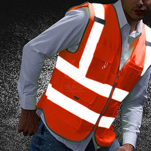 Chaleco de Seguridad de Alta Visibilidad, Cómodo, Impermeable, Transpirable, Hecho a Medida, de Algodón para Hombre - Product Image 5