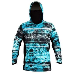 Sudadera con capucha de rendimiento totalmente personalizada de alta calidad UPF 50 ropa de pesca camisas de caza Anti UV impresión Digital transpirable - Product Image 3