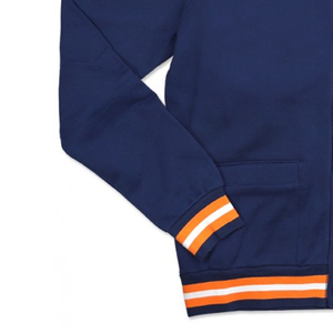 Blue Orange <b>Knitted</b> Logo Cashmere Sweater <b>Cardigans</b> Comfortable Sorority Fraternity Apparel Casual Embroidery Button - Product Image 3