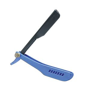 Maquinilla de Afeitar y Recortadora de Barba Azul Premium con Cuchillas de un Solo Filo de Acero de Alto Contenido de Carbono, Sistema de Cartuchos de Cuchillas Reemplazables de Filo Recto - Product Image 1