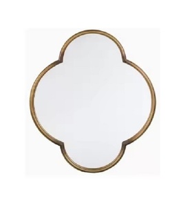 Espejo de pared al por mayor de plata y oro para decoración del hogar, espejo de tocador de estilo moderno de Metal más vendido para Baño - Product Image 1