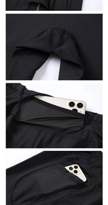 Leggings de sport personnalisés pour hommes couche de base pantalon OEM vêtements de compression fournisseur-Spandex/polyester séchage rapide respirant couleurs personnalisées - Product Image 3