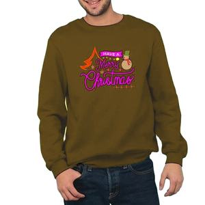 LOW MOQ Custom 100% Polyester Sublimatione Unisex basics Stock Christmas Sweatshirt Men OEM Supply Winter Design Ready - Product Image 1