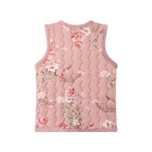 Женский стеганый жилет в китайском стиле с цветочным узором, без рукавов, утепленный, для повседневного использования осенью и зимой - Product Image 2