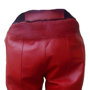 กางเกงมอเตอร์ไซด์สำหรับผู้ชายกางเกงมอเตอร์ไซด์หนังแท้ใส่สบาย - Product Image 5