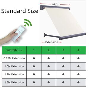 Toldo <span class=keywords><strong>de</strong></span> techo motorizado a buen <span class=keywords><strong>precio</strong></span> para ventana <span class=keywords><strong>de</strong></span> Patio, toldo plegable impermeable, toldo retráctil <span class=keywords><strong>de</strong></span> aluminio para exteriores, toldo francés - Product Image 3