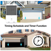 Télécommande intelligente Tuya pour porte de garage, contrôleur WiFi via application, alerte d'ouverture gauche de la porte de garage