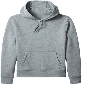 Sweat à capuche unisexe court personnalisé en usine, 400-500 g/m², épais, entièrement zippé, avec broderie araignée et motif en relief en tissu bouclette 100% coton - Product Image 1