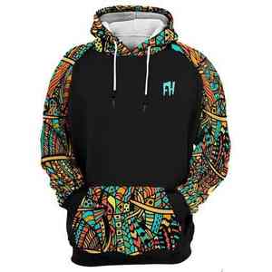 เสื้อฮู้ดแฟชั่นพิมพ์ลายสีสันสดใส ผ้าฟลีซอุ่นนุ่ม สวมใส่สบายในฤดูหนาว ดีไซน์ทันสมัย - Product Image 6