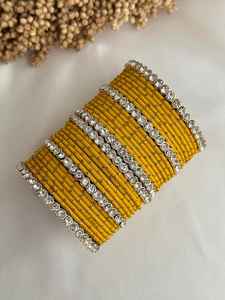 Women Wedding Wear for Mehndi Hot Selling Latest Custom Design Churiyan <b>Bangles</b> Sets - Product Image 2