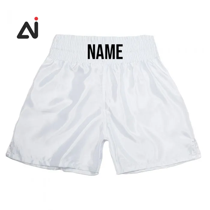 Shorts mma en satin avec imprimé personnalisé, tenue de boxe, de sport