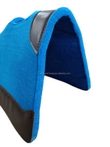 Tapis de selle de course de chevaux Western personnalisable en cuir indien véritable avec feutre synthétique 30x30/32x32 pouces taille pliée équestre - Product Image 6