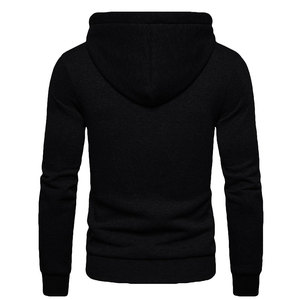 Sweat à capuche pour homme 100% coton respirant, automne-hiver, vente en gros, logo personnalisé, coupe ajustée, fermeture éclair, respirant - Product Image 4