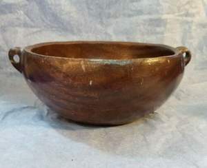 <b>Wooden</b> Serving Bowl with Aluminum Handle Round Shape Top Selling <b>Wooden</b> Serving Bowl <b>for</b> <b>Sale</b> - Product Image 6