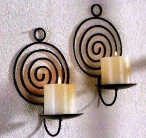 Bougeoir en métal durable avec impression par pulvérisation Verre fabriqué pour la décoration intérieure-pour le salon, la salle à manger, la chambre à coucher et les événements - Product Image 4