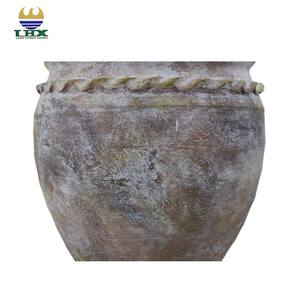 Pot de Vase <span class=keywords><strong>en</strong></span> Céramique Fait Main Moderne Rustique Vintage <span class=keywords><strong>en</strong></span> <span class=keywords><strong>Terre</strong></span> <span class=keywords><strong>Cuite</strong></span>, Finition Antique, Grand Intérieur, Extérieur, Jardin, Décoration de Maison - Product Image 4