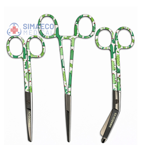 ชุดกรรไกรพยาบาลแบบใช้มือ 3 ชิ้น ลายกระบองเพชร - คีมหนีบหลอดเลือด 6 นิ้ว กรรไกรพยาบาล 5 นิ้ว กรรไกรตัดผ้าพันแผล 5.5 นิ้ว ชุดเครื่องมือ - Product Image 3