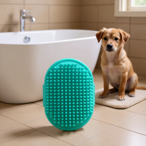 Brosse de bain à double ventouse et poils longs pour animaux de compagnie – Accessoire de nettoyage et de bain - Product Image 3