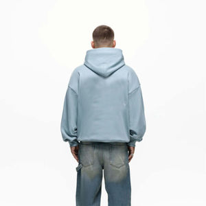 Sudadera con capucha de gran tamaño para hombre con estampado de logotipo personalizado, jersey de invierno de material polar acolchado de algodón 100% de alta calidad, novedad - Product Image 4