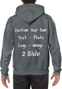 เสื้อฮู้ดผ้าฝ้ายโอเวอร์ไซส์ของผู้ชาย500gsm 100% - Product Image 3