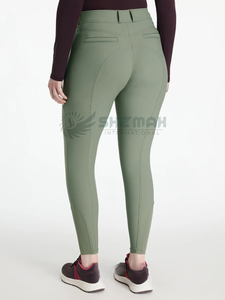 Pantalones de montar a caballo para mujer, material ligero y duradero transpirable con cintura elástica para una conducción cómoda durante todo el día - Product Image 2